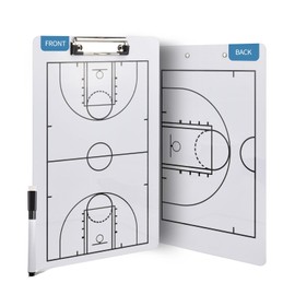 YECCULLO Eco Friendly PVC Multi Sport Coaching Clipboard Reusable Tactical Board for Basketball,Soccer,Volleyball,Handball and Futsal Portable Training Essential for Coaches