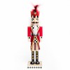 MACKENZIE-CHILDS Decorative Nutcracker Figurine, Wooden Nutcracker Christmas Home Decor, Castle