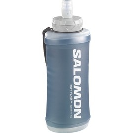 Salomon Active Unisex Handheld Water Bottle Holder with Bottle, Minimalist Design, Easy to Use, Black