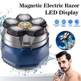 Unbranded Head Shaver for Bald Men Rechargeable Cordless Electric Razor Wet/Dry Trimmer