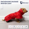 MOREZI Dog jacket is a waterproof, fleece-lined dog winter jacket