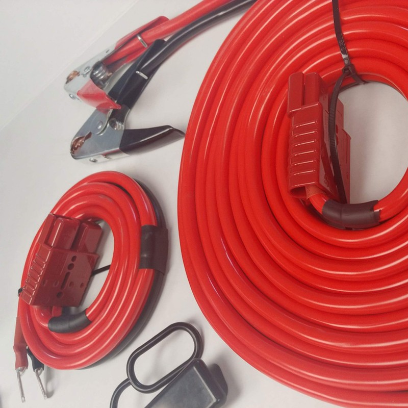1GA 32FT Permanent Installation kit Jumper Battery Cables with QUICK-CONNECT