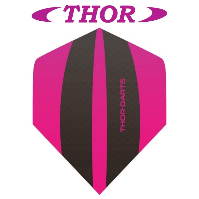 THOR-DARTS Exclusiv-Line: 9 Pink Darts Flights HD-240 F3 Pink /