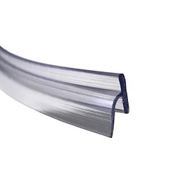Gordon Glass™ Angled Clear Vinyl T Wipe for Inswing and Outswing Shower Doors - 36-in Long