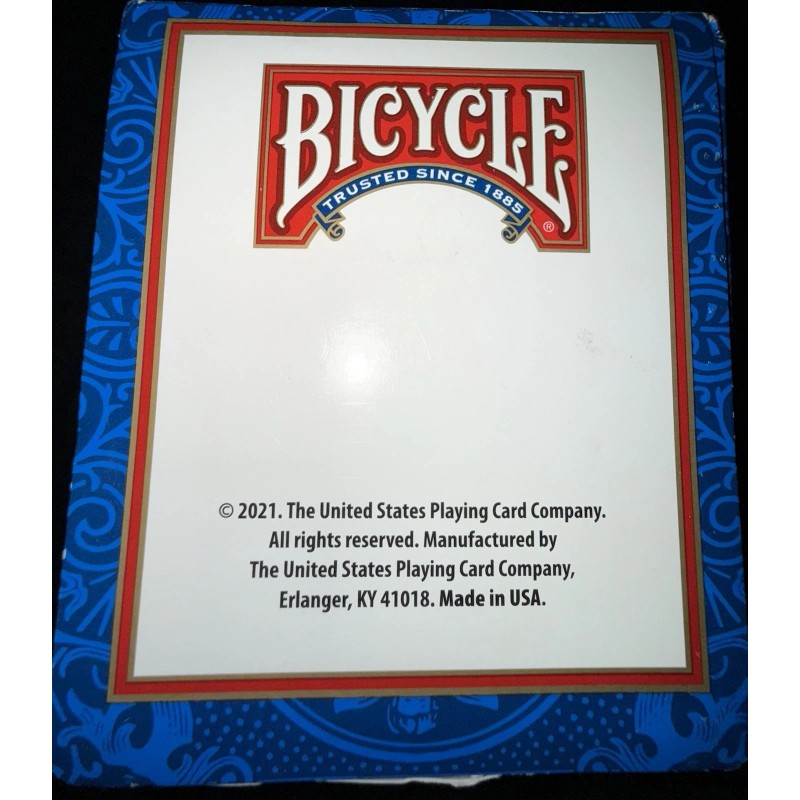 BICYCLE PLAYING CARDS Standard Blue And Red Decks Poker Black