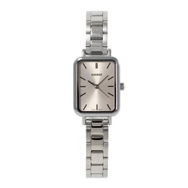 Casio LTP-V009 Series Standard Analog Wristwatch, Rectangle Face, Women's, Overseas Model, Silver x Ice Pink LTP-V009D-4E, Bracelet Type