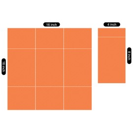 Orange Dinner Napkins Disposable - 50Pack Linen-Feel Paper Napkins with Built-in Flatware Pocket, Prefolded Cloth Like Paper Napkins Bulk For Dinner, Wedding, Party or Everyday Use(Orange)