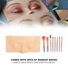 Makeup Practice Face Board 3D Silicone Makeup Eyes Closed Mannequin