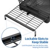 TOOLF Extendable Dish Drying Rack, 2 in 1 Multifunction Dish