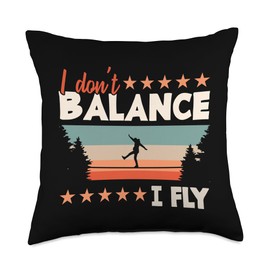 Slackliner Slackling Slackline Throw Pillow