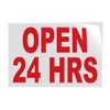 Decal Stickers Multiple Sizes Open 24 Hrs Red Industrial Vinyl