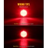 Partsam 12Pcs 4 Inch Round Led Trailer Tail Lights Kit