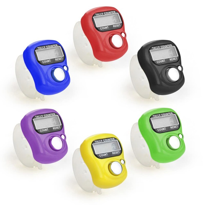 Electronic Finger Counter,4-Pack Case Resettable 5 Digit LCD Electronic Digital