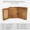 Baur Men's Genuine Leather Wallet with RFID Protection Large Wallet