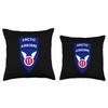 11th Airborne Division Patch - Arctic Angels Throw Pillow