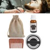 LANTHOME Men Beard Grooming Kit Mustache Beard Nourishing Styling Oil