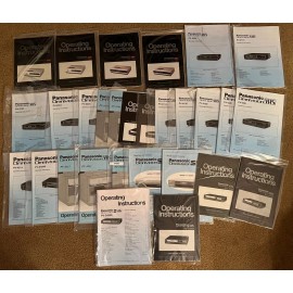 Panasonic vintage VCR's - Original Factory Owner's Manuals - Brand New Unused