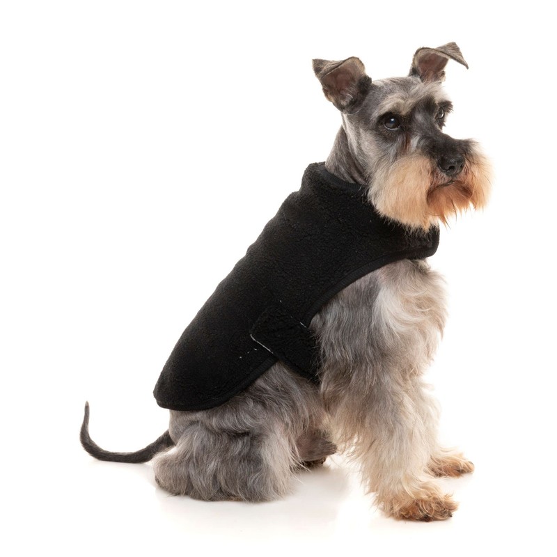 FuzzYard Black Teddy Dog Wrap Vest (2)