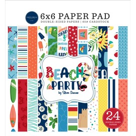 Carta Bella Double-Sided Paper Pad 6"X6" 24/Pkg-Beach Party