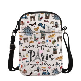TSOTMO Paris Trip Crossbody Bag Paris Vacation Gift Paris France Gift Pairs Souvenir for France Lovers Eiffel Tower Gifts (Paris cross)