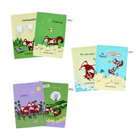 Imperial towel bundle product / rayon towel / premium square towel Red Fox 2p set, B. Red Fox 2p -2 / 황실타올 묶음상품 / 인견때타올 / 프리미엄 사각타올 Red Fox 2p 세트,  B. Red Fox 2p -2