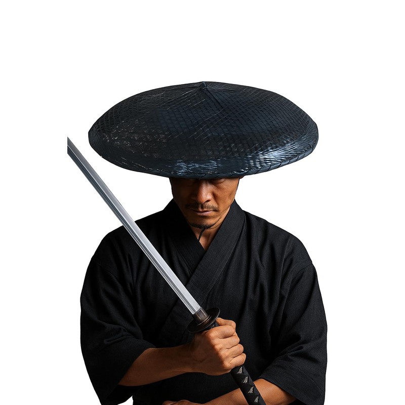 zonzxcv Bamboo Samurai Hat Samurai Cosplay Knight Japanese Hat Dia.19.7