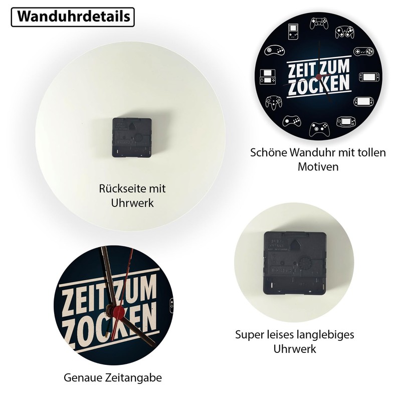 speecheese Time to Game, Various Controller Wall Clock Made of