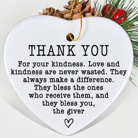 Jocidea Thank You Keepsake - Best Friend Thank You Gift - Gift to Say Thank You - Ceramic Heart Keepsake - Present for Friend - Appreciation Gifts