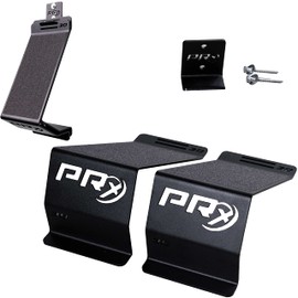 PRx Performance Squat Wedge Pair Slant Board for Squat Knees Over Toes Training ATG Wall Storage Included (30° Pair with Storage)