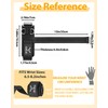 2-in-1 Weight Lifting Straps with D Ring, 7mm Neoprene Padded