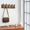 WEBI Rustic Coat Rack Wall Mounted,Wood Coat Hanger Wall,5 Coat