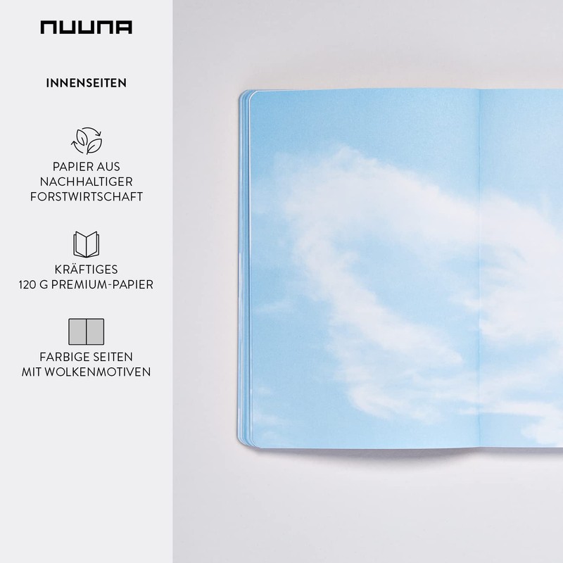 Nuuna Inspiration Book M Notebook A5 – Cloud Blue Coloured