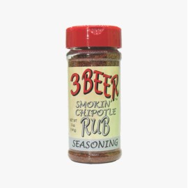3 Beer Brand Meat & Seafood Original Rubs (Pack of 2) - Choose your flavor! - Smokin' Chipotle