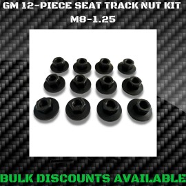GM Replacement 1982-1992 Camaro RS Iroc Z28 Manual Power Front Bucket Bench Seat Track NUTS NOS