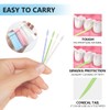 UPIQNG Plastic Toothpicks Disposable Interproximal Brush Sturdy Double-Ended Dental Pick
