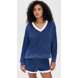 Z SUPPLY Women's Marx Terry Sweatshirt, Yacht Blue, L