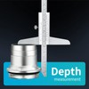 0-150mm Depth Vernier Caliper Micrometer Measuring Tool, 0.02mm Resolution,Carbonsteel Caliper