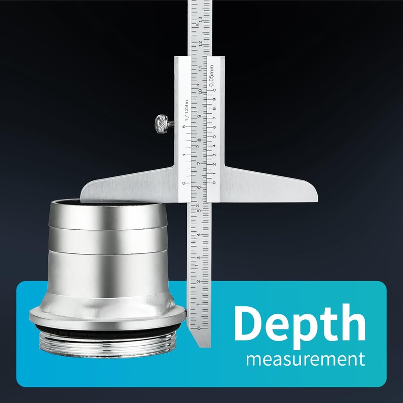 0-150mm Depth Vernier Caliper Micrometer Measuring Tool, 0.02mm Resolution,Carbonsteel Caliper