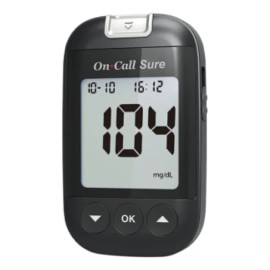 Glucómetro On Call Sure sólo Medidor Acon Color Negro