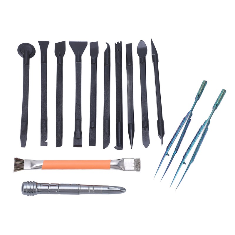 14 Pcs Electronics Repair Tool Kit Spudger Screen Breaker Brush