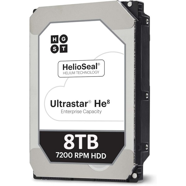 HGST Ultrastar He8 HUH728080ALE604 8TB 7200 RPM SATA 6Gb/s 3.5" 128MB 512e HDD (0F23668) (Certified Refurbished)