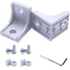 QIJINTRID 20Sets 1010 Series Aluminum Extrusion Connectors,20 pcs 1010 Corner