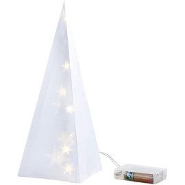 Lunartec LED Hologram Figure: Christmas Pyramid Decoration with Hologram Effect and 10 LEDs (Christmas Hologram)