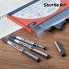 Shuttle Art RollerBall Pens, 25 Pack Black Fine Point Roller