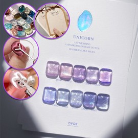 Divock Divok Unicorn 10 Piece Set Magnetic Gel Glitter Gel / 디보크 유니콘 10종 세트 자석젤 글리터젤