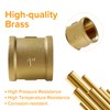 Lyeteung G1 Brass Sleeve, Female Thread Connector, Double Sleeve Connection