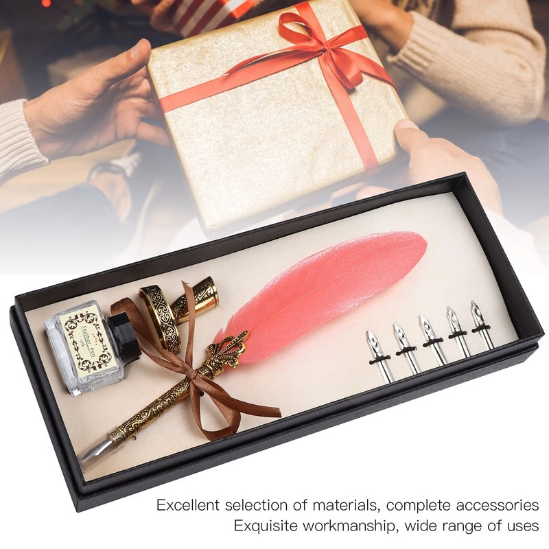 Quill Pen Set, Craft Calligraphy Pen Kit Retro for Students