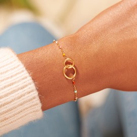 STORYJEWELLERY Friend Gifts for Women, Birthday Gifts for Women Friendship, Wave Bracelet for Friend, Gift for Friends Female, Bestie Gifts for Women, Christmas Gifts for Friend, One Size, S925