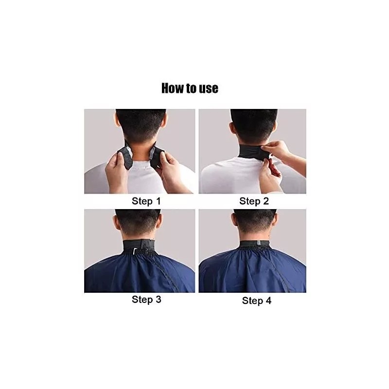 ericotry Papel Cuello Barbería Negro 2 Rollos