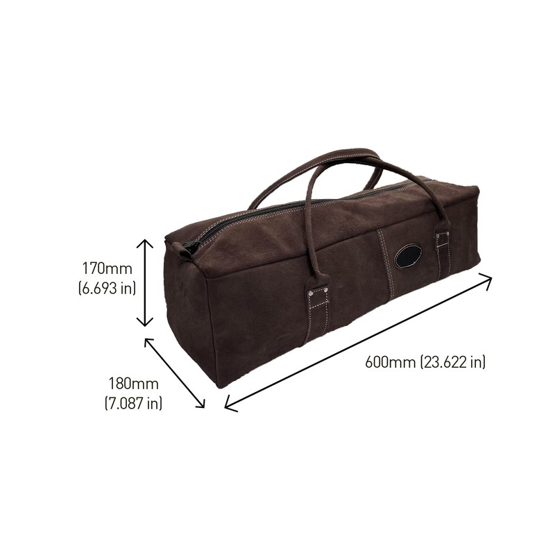 Rolson 68282 600mm Leather Contractor Tool Bag